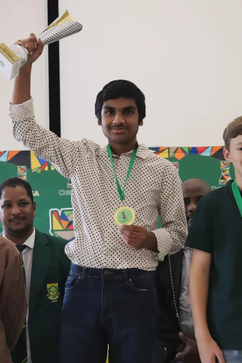 Shaurya Singh from Milnerton High wins U14 National Chess Championship