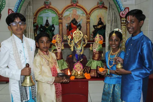 Devotees mark the start of sacred Purattasi month