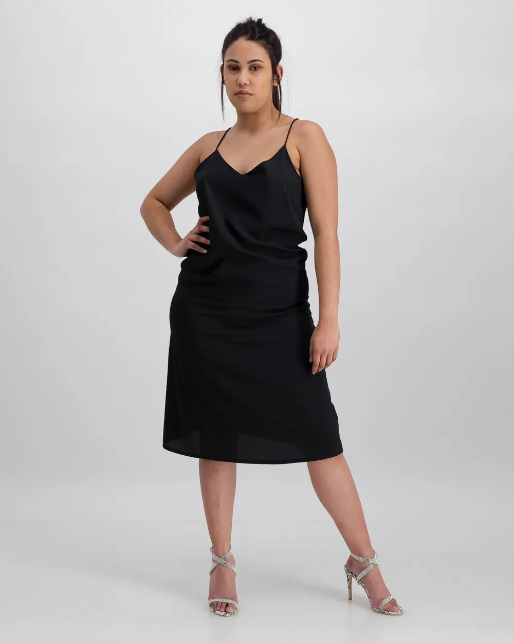 Black Slip Dress -R449