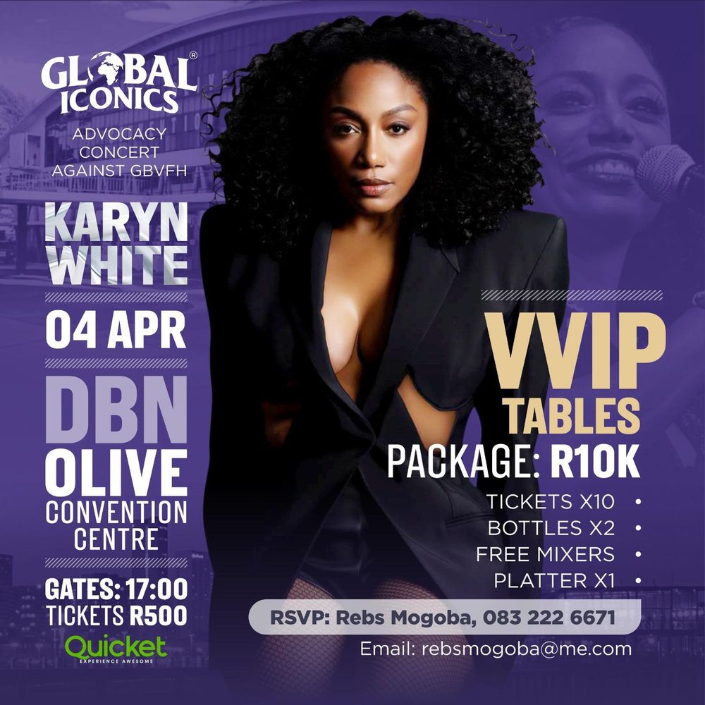 Karyn White to headline ICONIC GLOBAL concert against gender-based