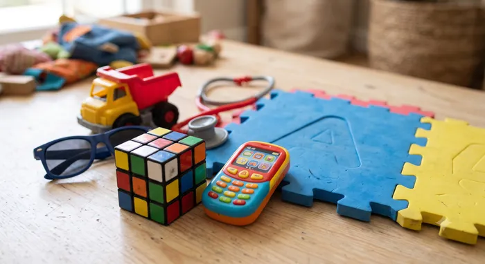 The research  team uncovered chemical signatures for hazardous substances in everyday items, including Rubik’s Cubes, toy mobile phones, puzzle mats, sunglasses, toy vehicles and child car seats.