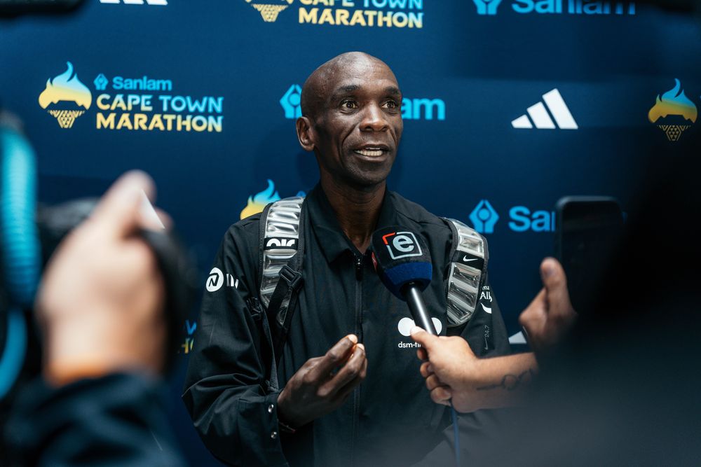 Eliud Kipchoge arrive à Cape Town à la recherche de plus qu'un dernier tour d'adieu