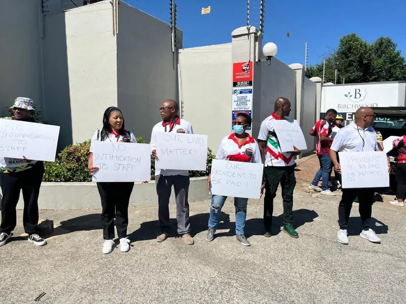 ANC workers protest at NGC over unpaid salaries