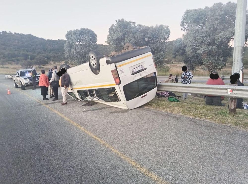 Two Grade R pupils die, seven others injured in Limpopo after minibus taxi ‘burst into flames’