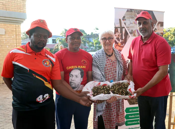 Zwelibanzi Mzinyathi, from left, Thami Magubani, Pat Horn and Azad Seedat. 