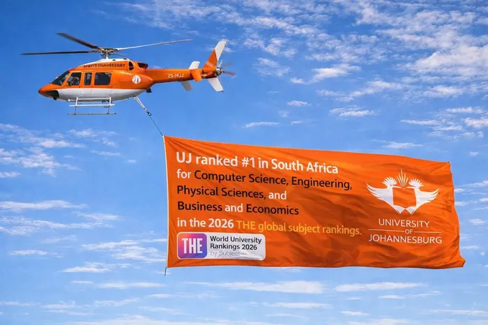 UJ ranked number one in South Africa in four subjects in 2026 Times Higher Education global rankings
