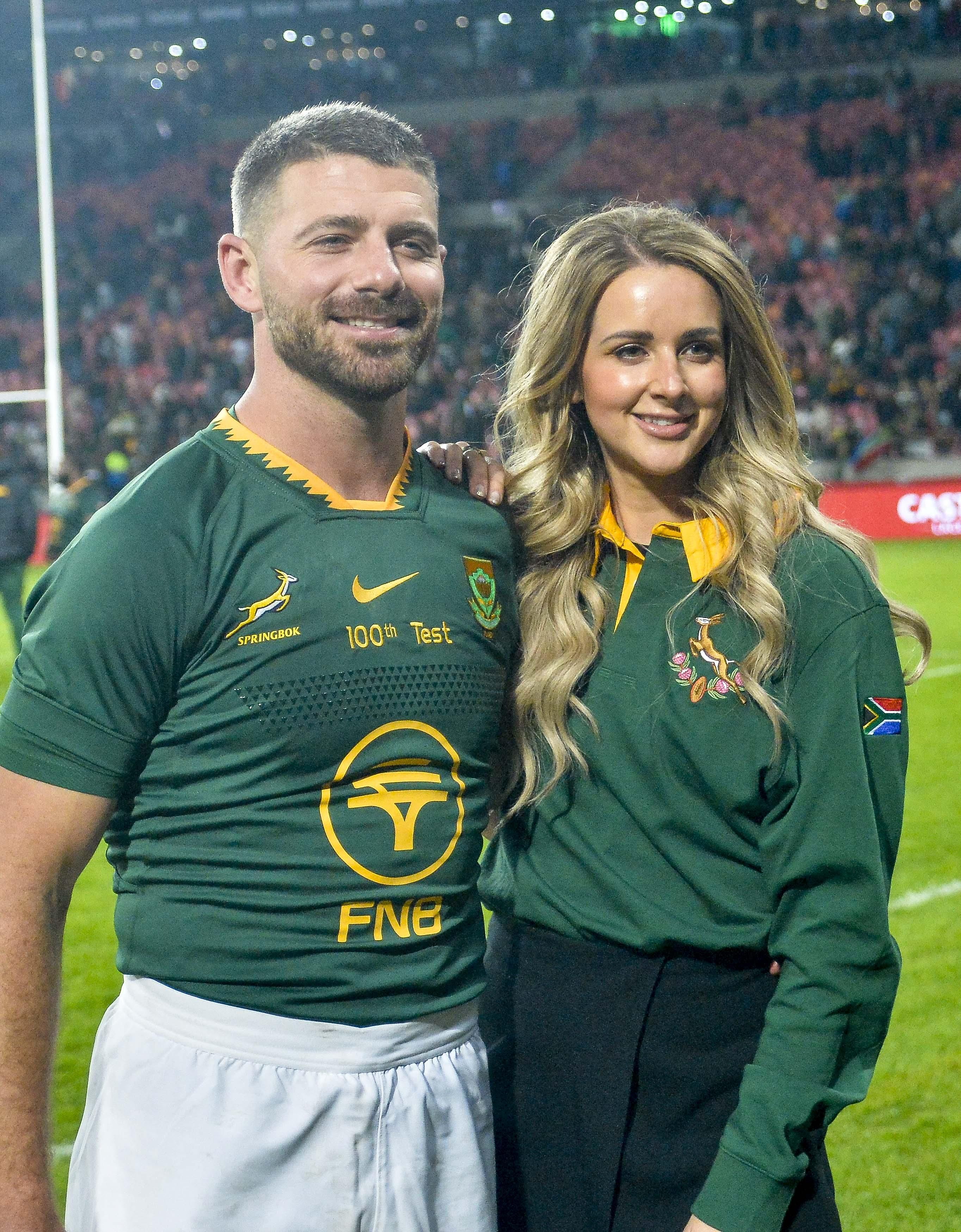 Emotional Willie le Roux celebrates his 100th Test match with a ...