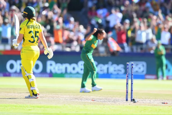 Shabnim Ismail starred for the Proteas Women's team against Australia. Photo: AFP