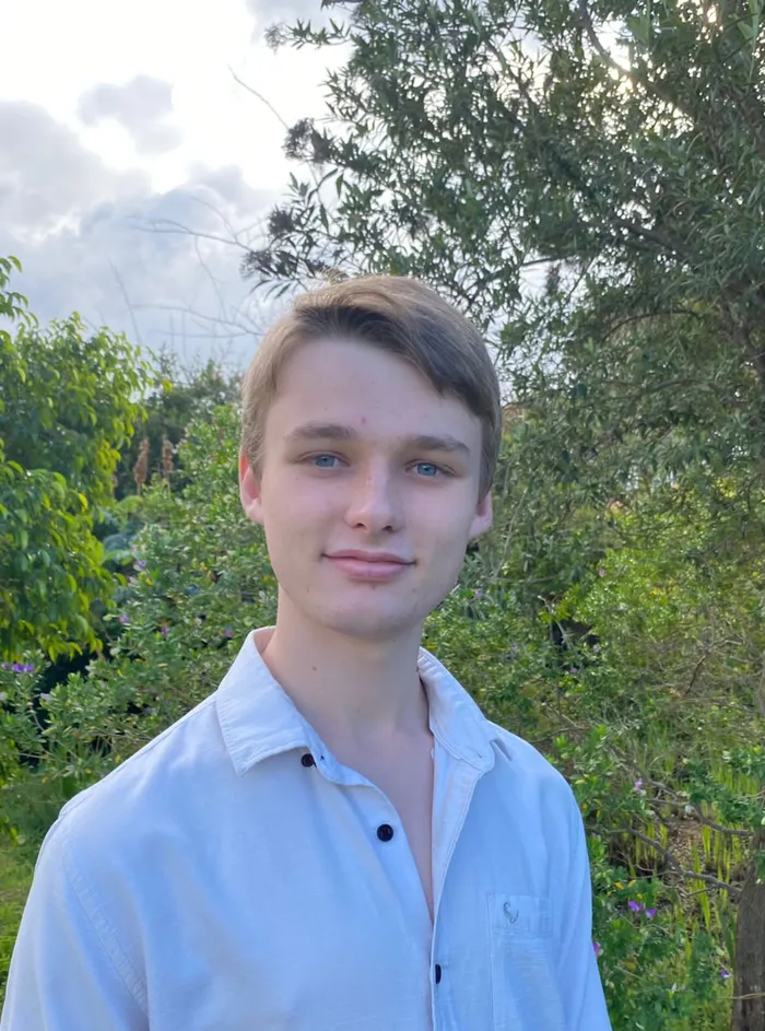 Hjalmar Rall, who enrolled for a BSc in physics at the age of 14, has recently graduated cum laude with a BSc (Hons) physics. Picture: Supplied