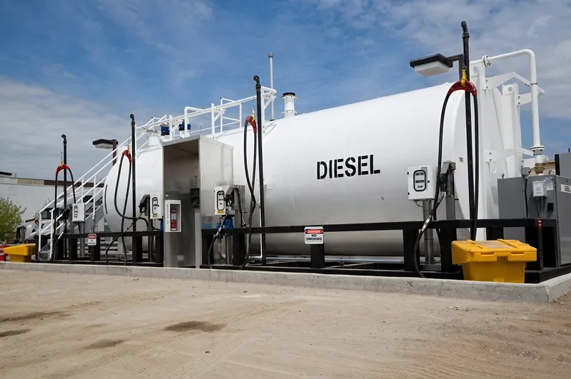 Diesel-dependent construction sites are feeling the impact of soaring fuel prices