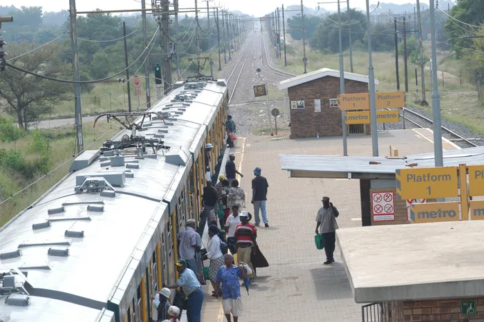 Mbalula and Prasa board & management took a train ride on the Saulsville line to Pretoria as part of Prasa’s service recovery programme.Image: Herbert Matimba