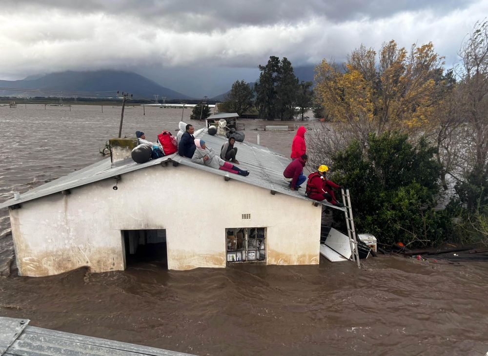 Three killed in flooded farm as NSRI rescues 23 trapped on rooftops near Worcester