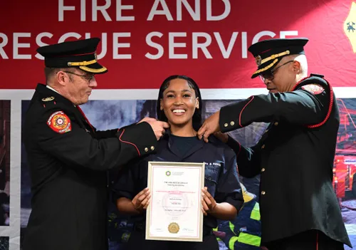 Increasing demands on Cape Town's fire services: 35 new junior firefighters join the team