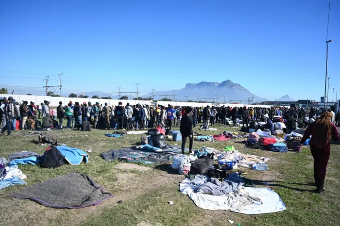 Thousands of undocumented Zimbabwean nationals have been stranded in an open field near the Langa train station in Epping, Cape Town, following the closure of the Department of Home Affairs voluntary repatriation centre. 